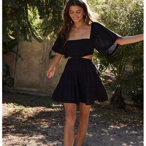 Free People Cross Of Sunlight Mini, size L, black